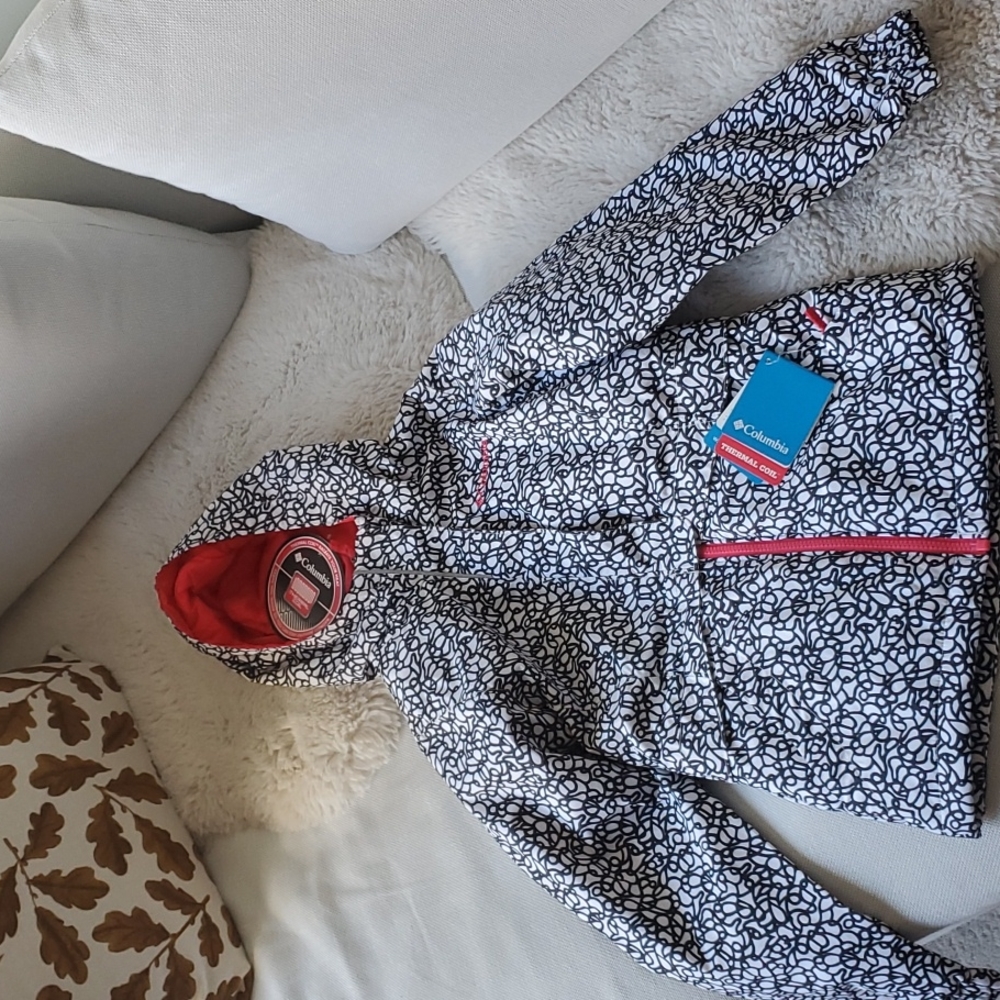 Columbia thermal coil coat jacket girls S